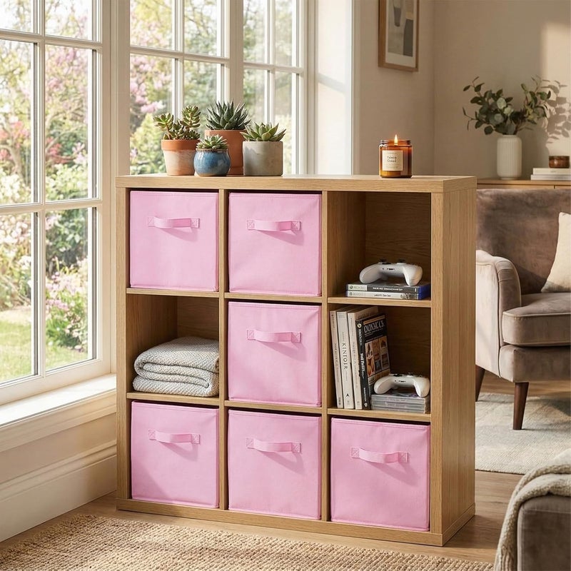 PowerKing Cube Storage Boxes, Foldable Fabric Storage Bins And Cloth Storage Organizer Drawer For Shelves, Closet And Toys Storage, 33 X 33 X 33 CM - Image 2