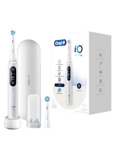 Oral-B Oral B iO6 Series 6N Electric Rechargeable Toothbrush, Built with AI, Optimal Pressure Control, LED Interface, Bluetooth Connectivity, 5 Personalized Brush Modes – White  - Image 1