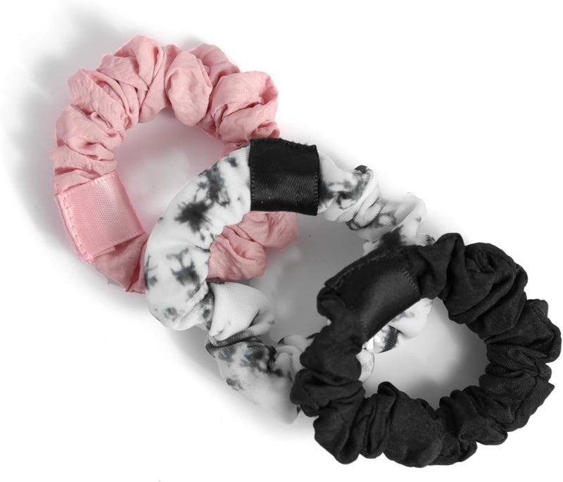 Glitters® 3 pc Mini Scrunchy Set - Premium Hair Ties for Thick and Curly Hair - Image 4