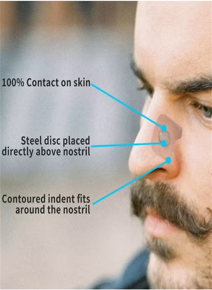 Generic Magnetic nose strips (30 pieces) Anti-snoring, promote oxygen and improve sleep quality - sweat-proof and skin-safe nose strips  - Image 2
