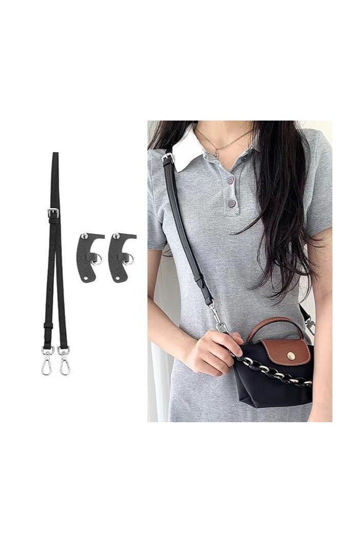 أسيف حزام محفظة جلدي - حزام كتف قابل للتعديل لحقائب صغيرة - Image 1