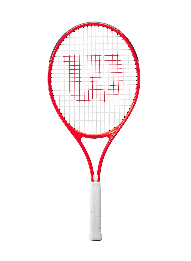 Wilson Roger Federer 25 Tennis Racket, 16x17, Junior Beginners - Red/ White - Image 1