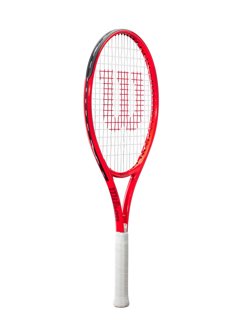 Wilson Roger Federer 25 Tennis Racket, 16x17, Junior Beginners - Red/ White - Image 2