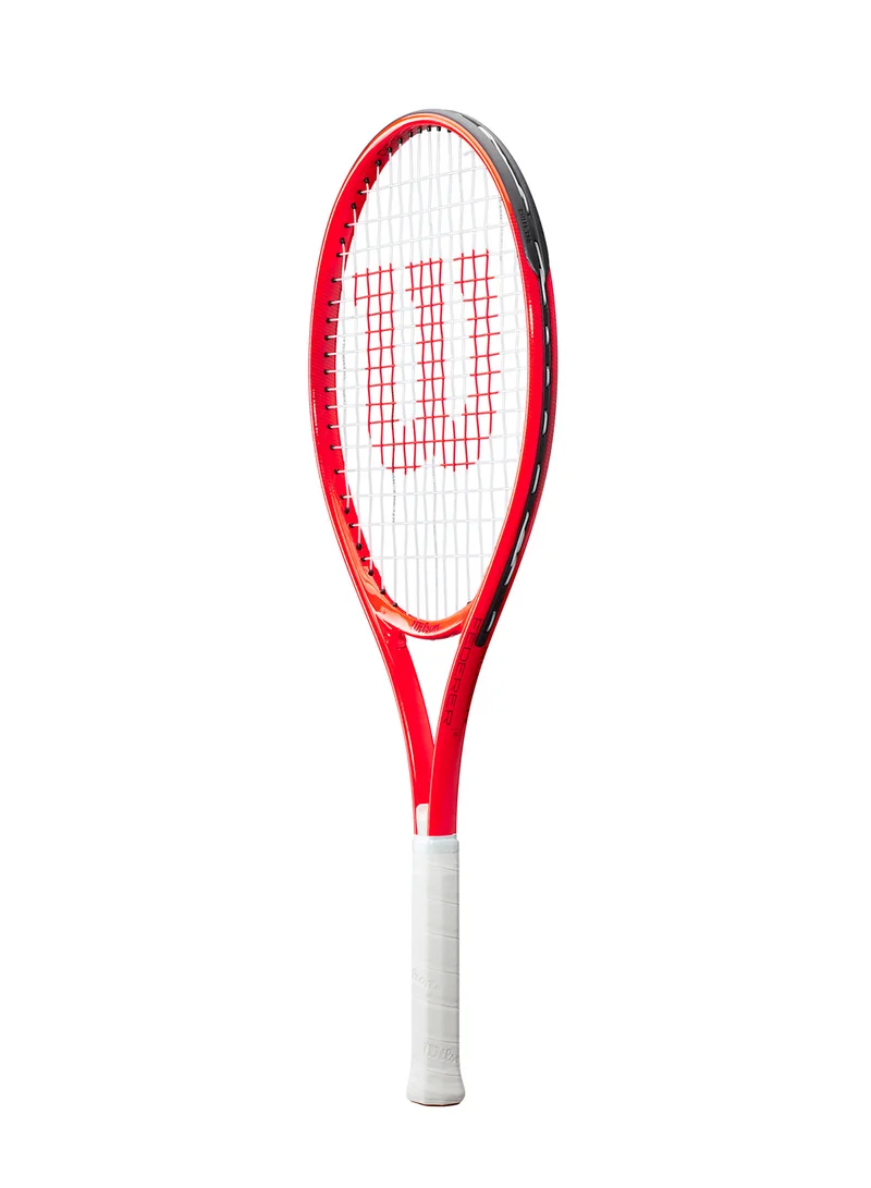 Wilson Roger Federer 25 Tennis Racket, 16x17, Junior Beginners - Red/ White