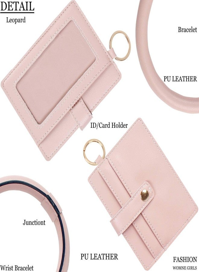 بي اي اتش ار تي سي سوار معصم من الجلد الصناعي من BIHRTC، سلسلة مفاتيح، حامل بطاقات هوية وائتمان مع شرابة جلدية، حامل حقيبة من النيوبرين، حامل أعواد شامبو، سوار كبير، حلقة مفاتيح للمعصم للنساء والفتيات في الخارج - Image 5