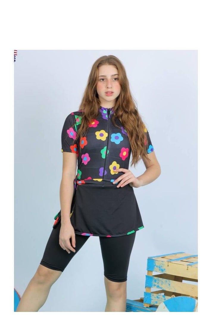 مايوه بناتي خامه واتر بروف سن محير 16سنة - Image 4