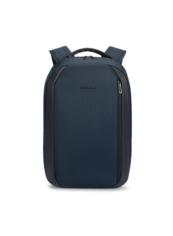 كينغسونز حقيبة لابتوب Kingsons مقاس 15.6 بوصة 🎒 لون أزرق داكن – مقاومة للماء 💧، جيوب متعددة للأجهزة والإكسسوارات، تصميم مريح مع حزام حقيبة السفر 🧳 - Image 1