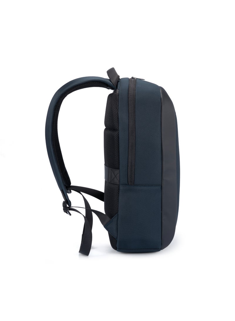 كينغسونز حقيبة لابتوب Kingsons مقاس 15.6 بوصة 🎒 لون أزرق داكن – مقاومة للماء 💧، جيوب متعددة للأجهزة والإكسسوارات، تصميم مريح مع حزام حقيبة السفر 🧳 - Image 3