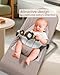 TinlyFinly Baby Bouncer Toy Bar Wooden Compatible with Baby Bjorn Bouncers Bouncer Toy Attachment Tight and Secure Fit So Fun to Watch Touch and Spin for Babies All Ages Black and White Flower - Image 4