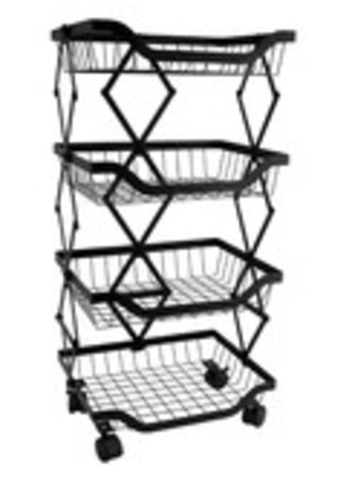 Home Pro - 4 Layer Foldable Trolley Rack - Image 1