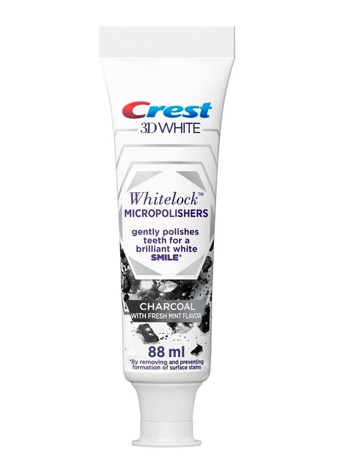 CREST 3D WHIT WHITELOCK CHARCOAL 88ML