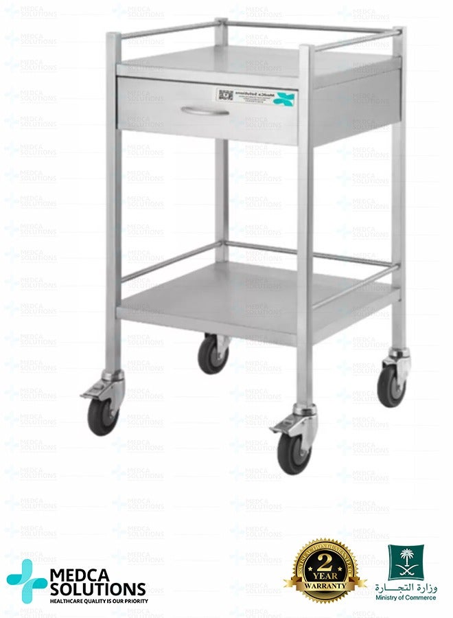 Medca Solutions Dressing Trolley - 1 Drawer - Image 2