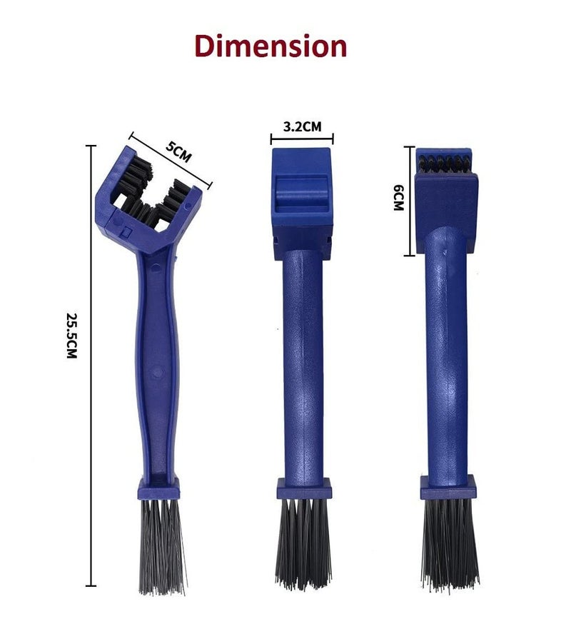 BLACKBIRD Multipurpose Cycle/Motorcycle Bike Chain Cleaner Brush (Assorted Colour) PACK OF 3 - Image 3