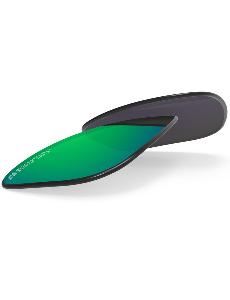 BLAZERBUCK Anti-salt Polarized Replacement Lenses for Oakley Drop Point OO9367 - Emerald Green - Image 2