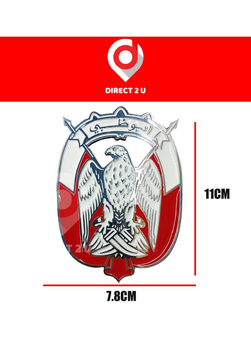 DIRECT 2 U - Abu Dhabi logo Metal Car Emblem Badge with Soft Enamel - Image 1