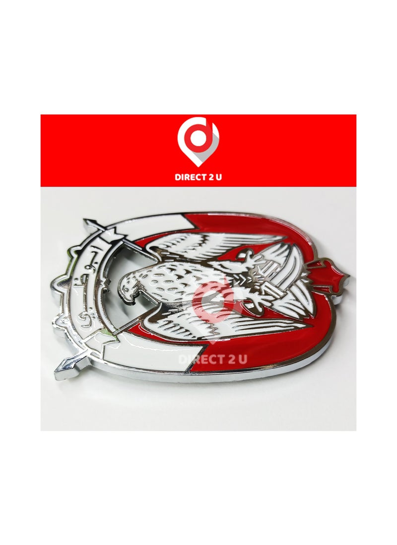 DIRECT 2 U - Abu Dhabi logo Metal Car Emblem Badge with Soft Enamel - Image 1