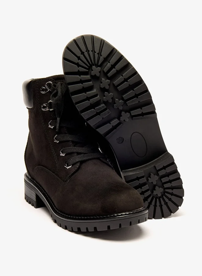 لي كوبر Women's Ankle Boots with Zip Closure and Block Heels