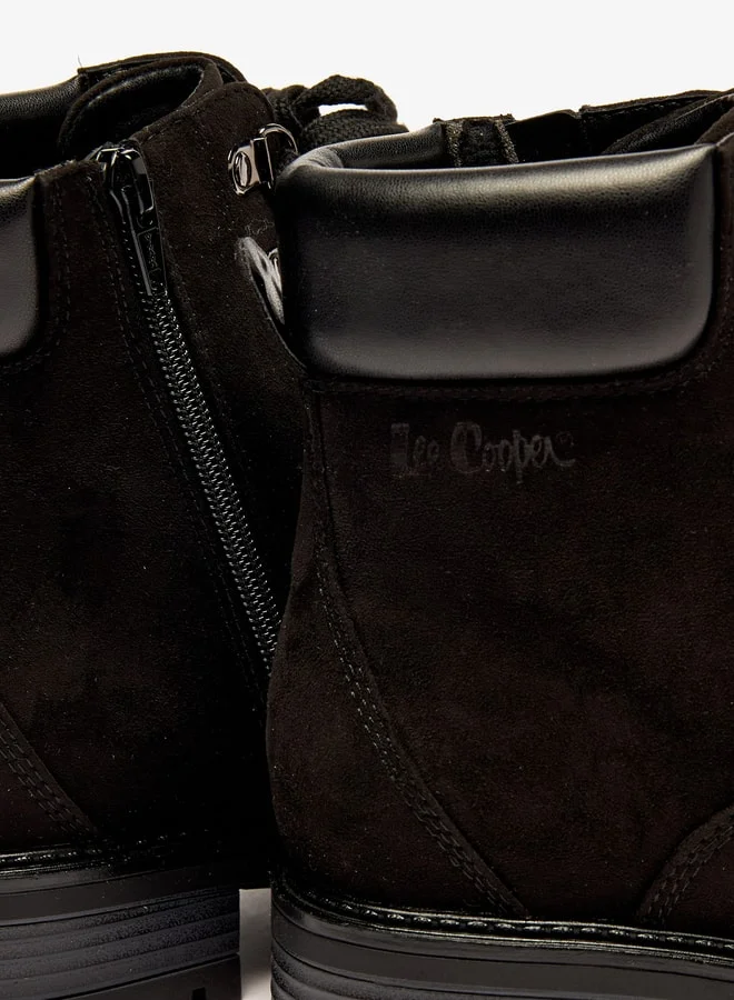 لي كوبر Women's Ankle Boots with Zip Closure and Block Heels