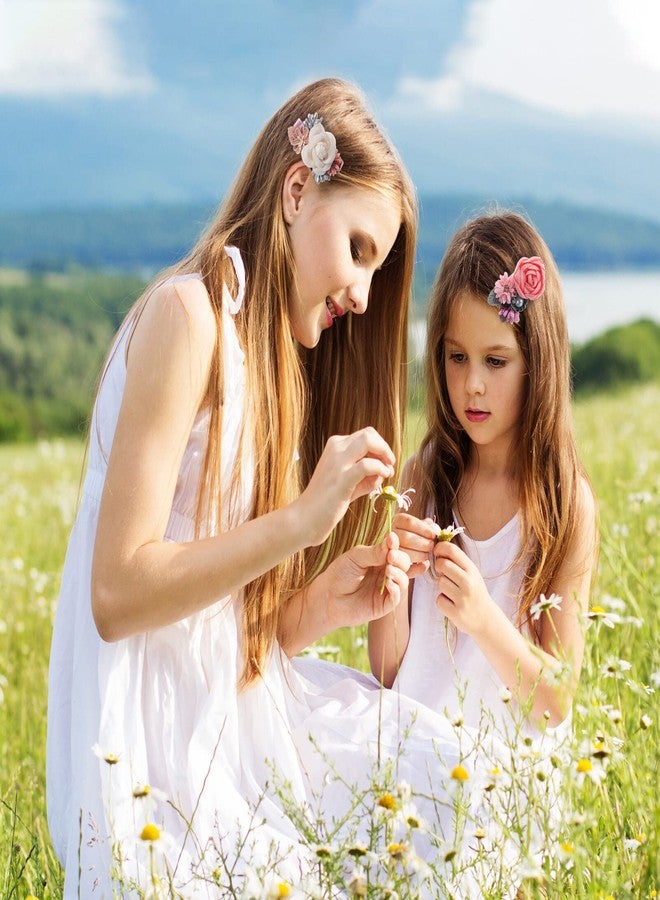 Beaupretty 9Pcs Flower Hair Clips Artificial Rose Hair Barrettes Floral Wedding Beach Party Decor Hair Accessories for Women Girls - Image 5