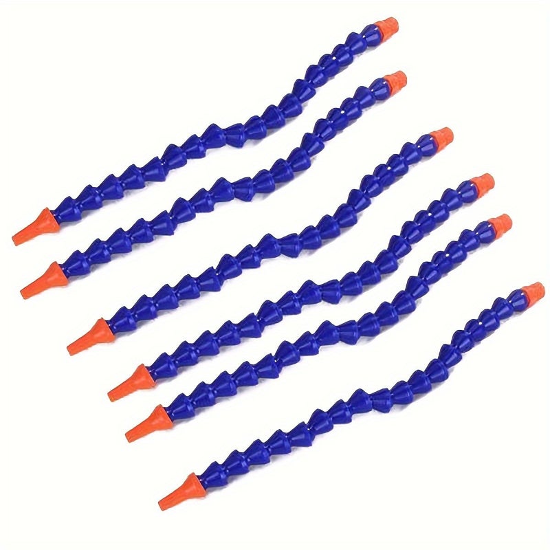 6 Pack Adjustable Plastic Cooling Tube 300mm Round Nozzle 1 4 Inch Thread Universal Fit - Image 2