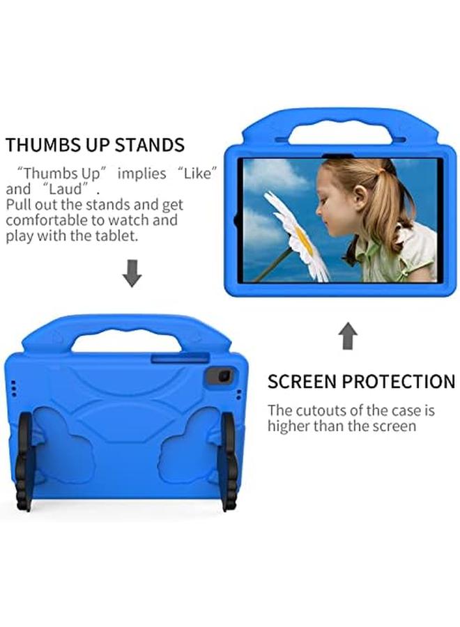 erorex Kids Case For Samsung Galaxy Tab S6 Lite 10.4 Inch 2024 2022 2020 Eva Lightweight Durable Shockproof Handlecover With Foldable Stand And Pencil Holder Blue  - Image 5
