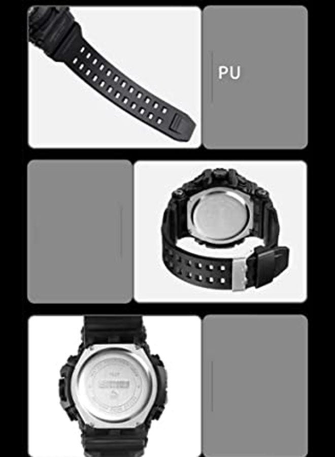 Men's Analog Digital Waterproof And Sport Wrist Watch - 56 mm - Green - Image 3