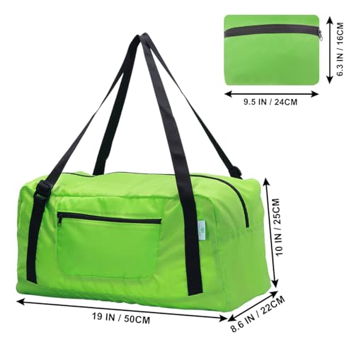 HOLYLUCK Foldable Travel Duffel Bag For Women & Men Luggage Great for Gym (Green) - Image 4