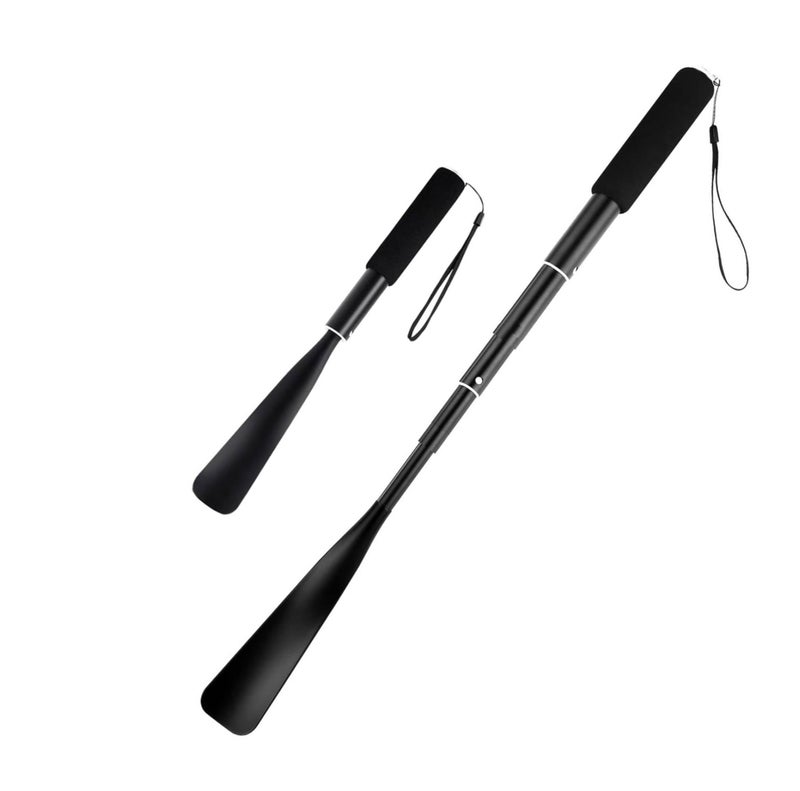 Lify Long Handle Retractable Shoe Horn, 17"-33.5" Plastic Aluminum for Men Women Kids Seniors - Image 1