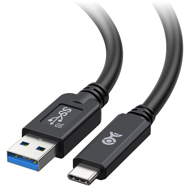 Cable Matters كابل ماذرز [معتمد من USB-IF] كابل USB A إلى USB C بسرعة 10 جيجابت في الثانية الجيل 2 بطول 3.3 قدم (كابل USB C إلى USB) باللون الأسود، متوافق مع آيفون 16/15، 16/15 برو ماكس، 16/15 بلس - Image 1