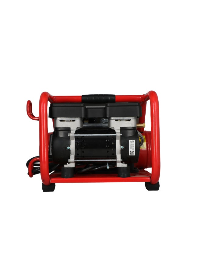 ecomax Hotdog Shaped Quiet Air Compressor Red and Silver 4 L 3300482 - Image 3