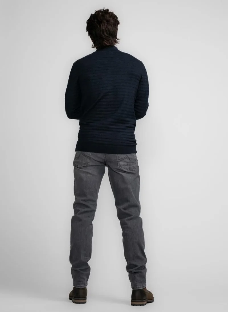 Petrol Industries 5120-Sky Captain Men Knitwear Collar Basic for Men | Best Price UAE