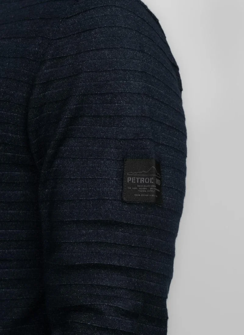 Petrol Industries 5120-Sky Captain Men Knitwear Collar Basic for Men | Best Price UAE