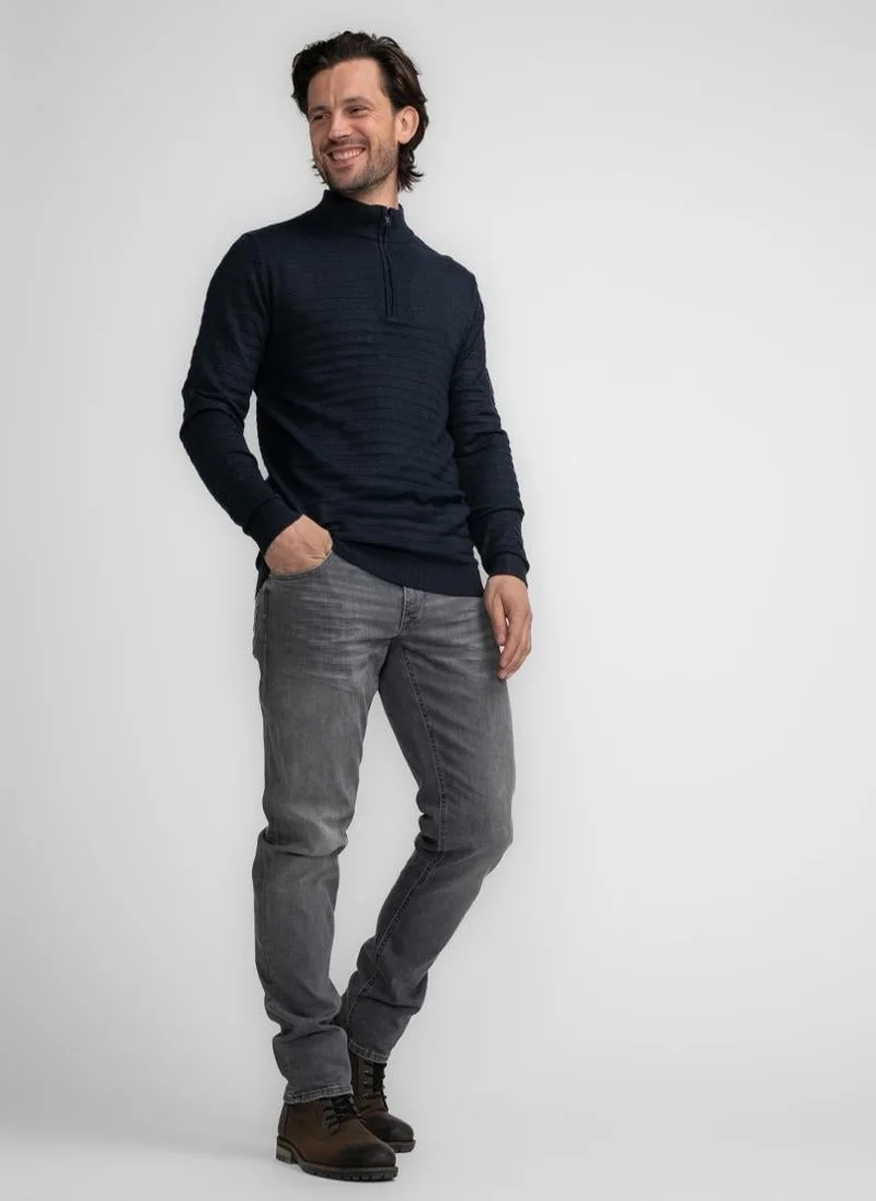 Petrol Industries 5120-Sky Captain Men Knitwear Collar Basic for Men | Best Price UAE