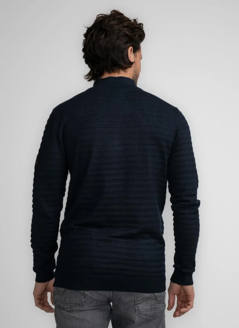 بترول اندستريز ياقة رجالية محبوكة أساسية