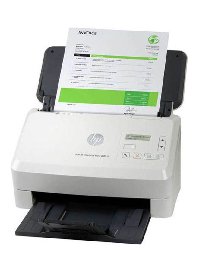HP ماسح ضوئي سكان جيت إنتربريس فلو‎ 5000 S5 أبيض - Image 3