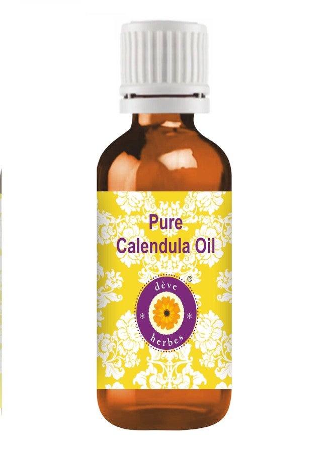 Deve Herbes Calendula Oil (Calendula officinalis) | Infused | Pure | Non-Sticky | Lightweight | Mild Formula | For Daily Skincare | For Men & Women | All Skin Types | 50ml - Image 1