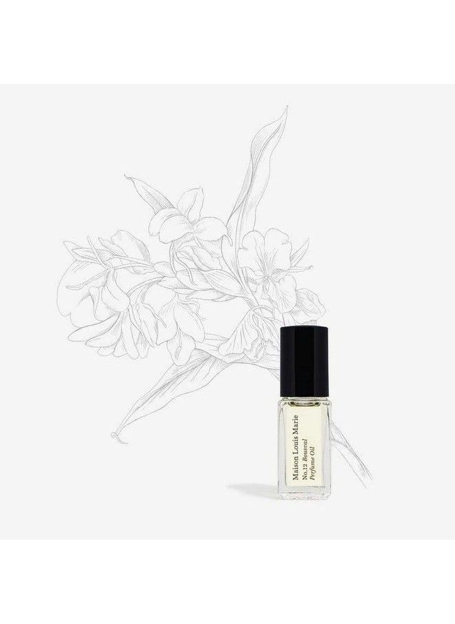 Maison Louis Marie - No.12 Bousval Natural Rollon Perfume Oil Sample | Luxury Clean Beauty + Nontoxic Fragrance (0.1 Fl Oz | 3 Ml) - Image 1