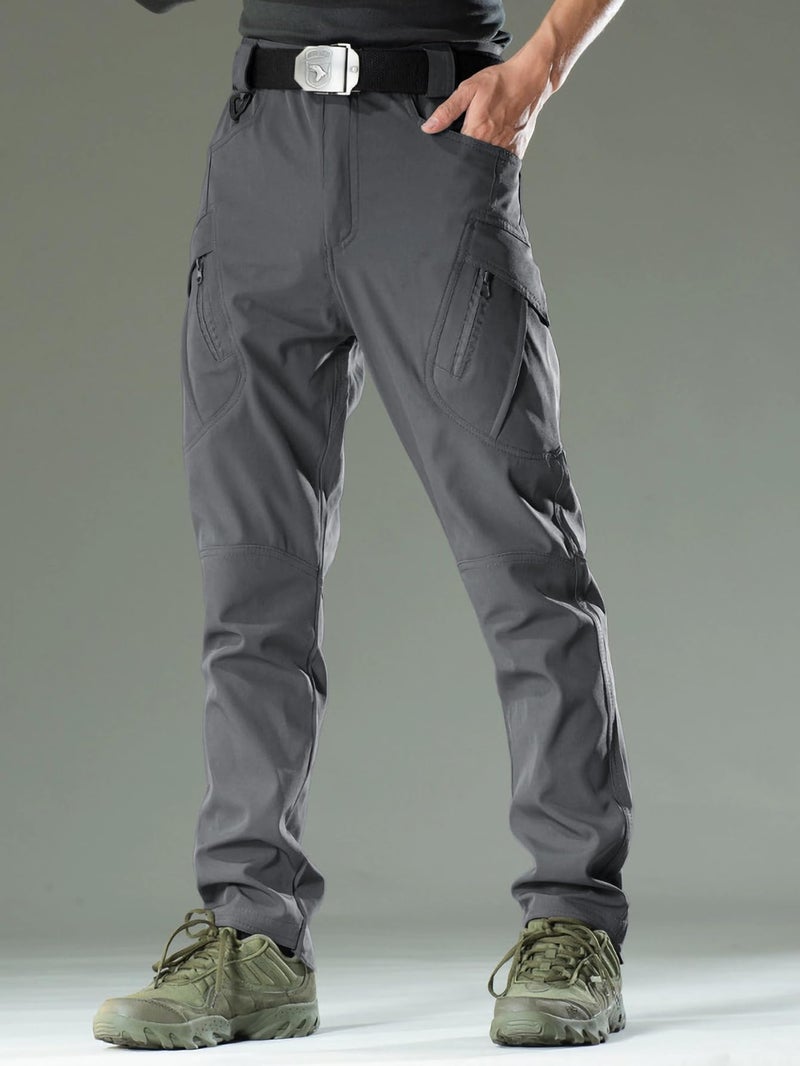 AUTIWITUA Men's Tactical Cargo Pants Water Resistant Lightweight Hiking Pants Outdoor Work Pants with Multi Pockets(No Belt) - Image 4