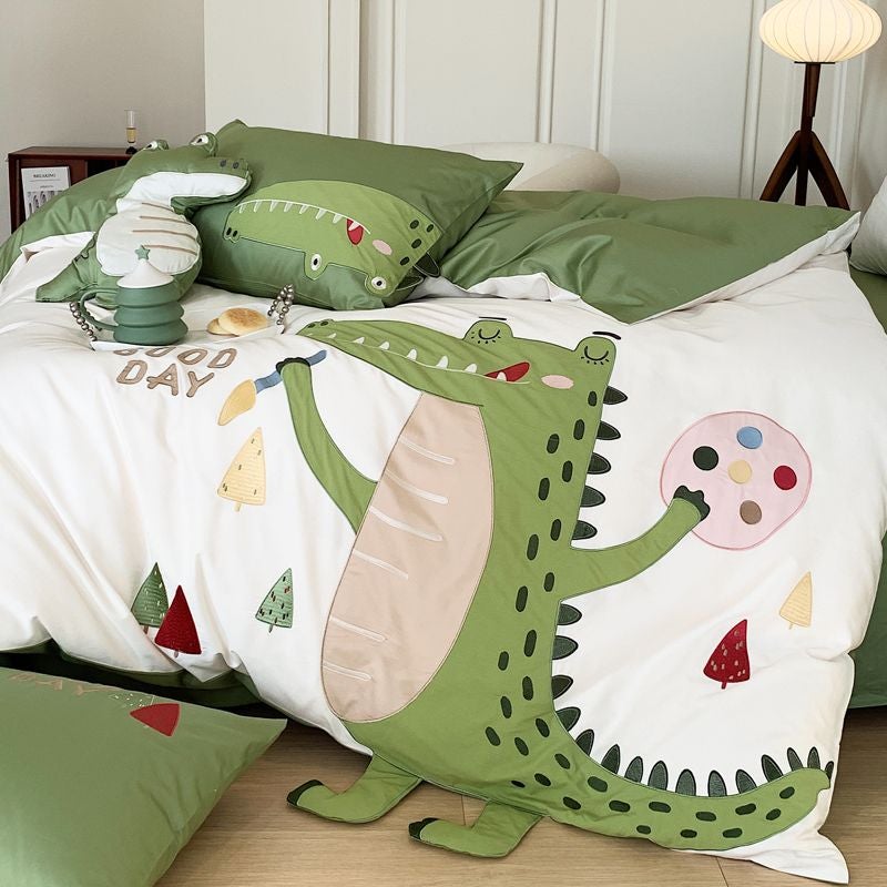 Silly Crocodile + 2 Cushions Bed Set - Image 5