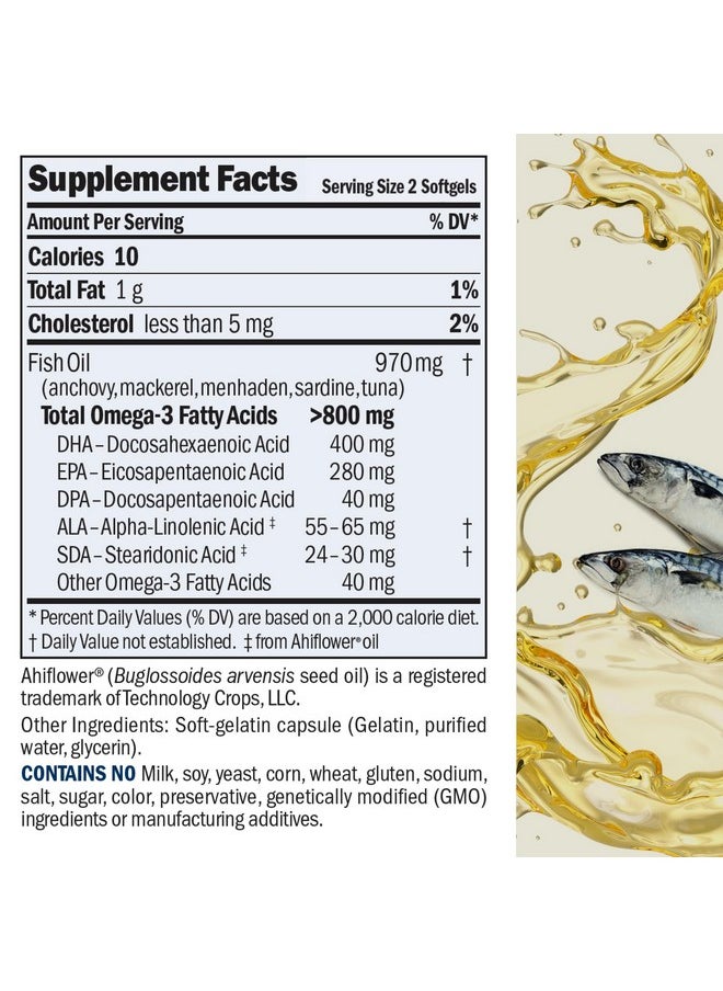 Andrew Lessman Andrew Lessman Essential Omega-3 Unflavored - 60 Softgels - Ultra-Pure, High Potency Omega-3 Oils. High DHA, No Stomach Upset, No Contaminants, No Mercury. Small Easy to Swallow Softgels  - Image 2