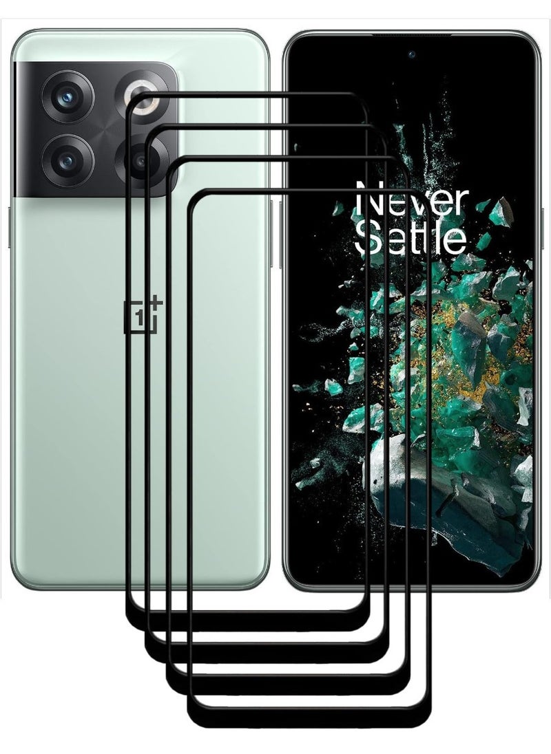 ACLIX 4 Pieces Antistatic ESD Dustproof Premium Quality High Definition Tempered Glass Screen Protector Designed For OnePlus 10T - Image 1