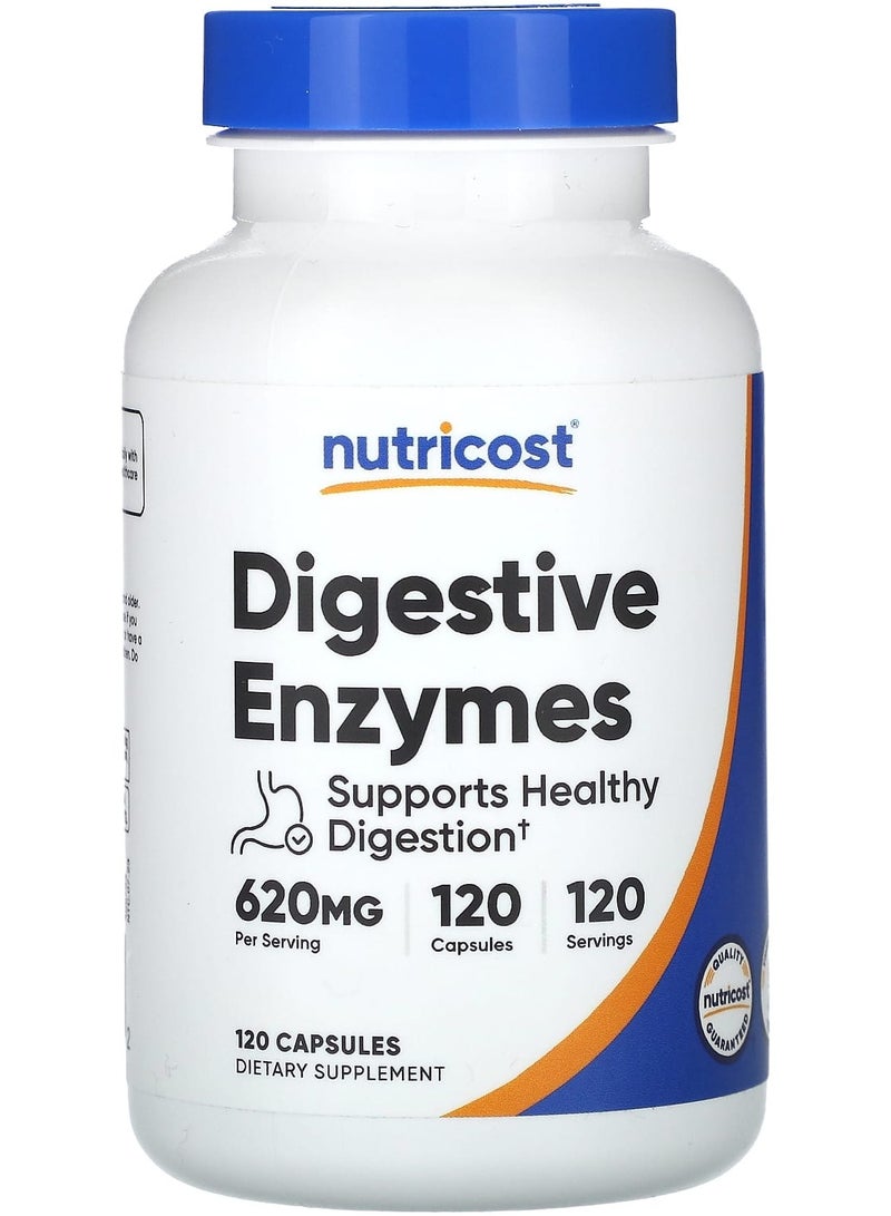 Nutricost Digestive Enzymes, 620 mg, 120 Capsules