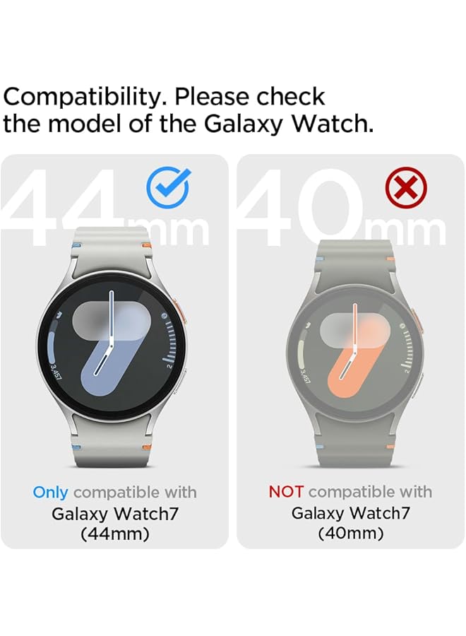 Spigen Rugged Armor Designed For Samsung Galaxy Watch 7 44Mm Case Cover 2024 Matte Black - Image 2