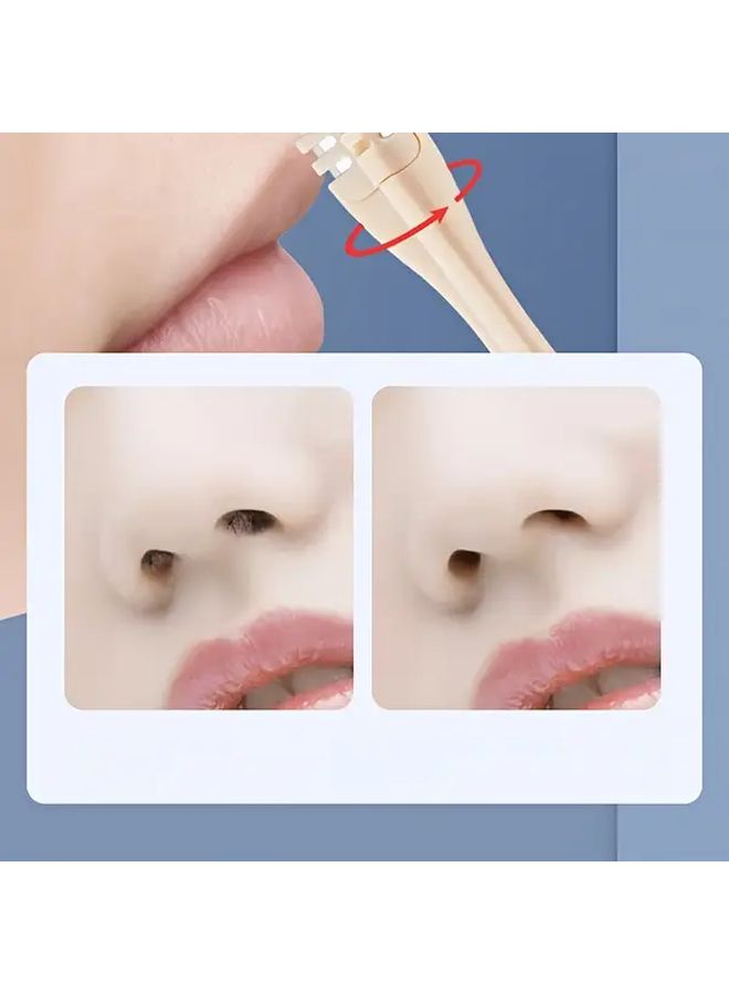 Dual Sided Nose Hair Trimmer Manual Grooming Tool for Easy Nose Ear Hair Removal Two Pack - Image 2