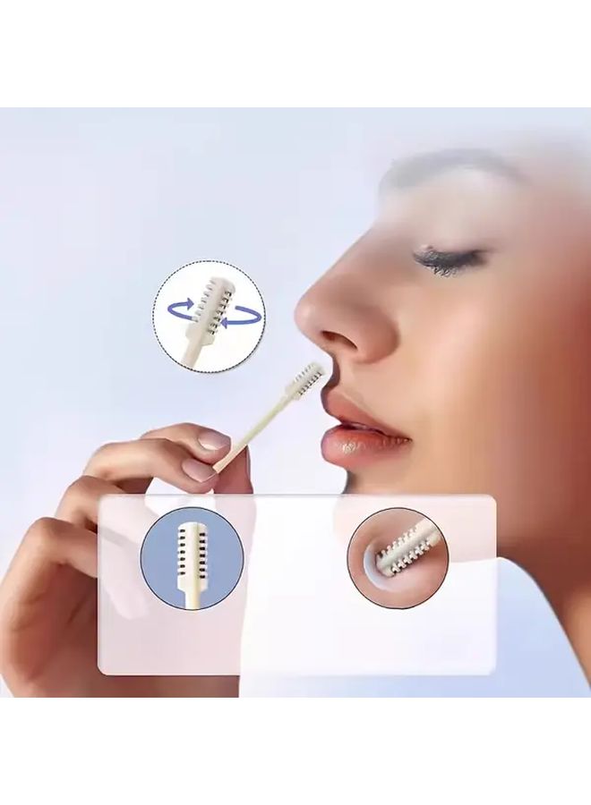 Dual Sided Nose Hair Trimmer Manual Grooming Tool for Easy Nose Ear Hair Removal Two Pack - Image 1