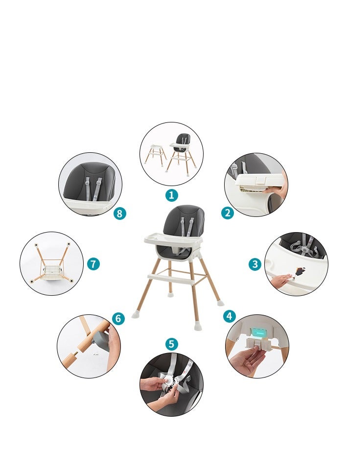 بيلانينا كرسي تغذية أطفال متعدد الاستخدامات ٤ في ١  محمول وقابل للتكيف مع كل مرحلة - Image 3