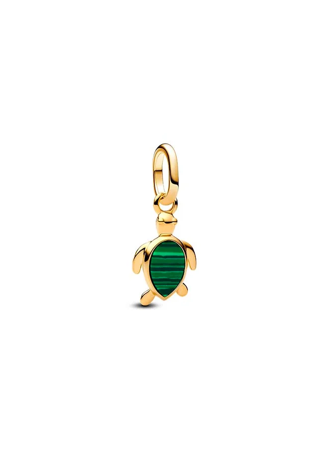 PANDORA Green Turtle Mini Dangle Charm