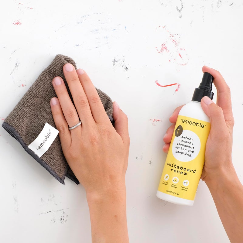 Remooble Dry Erase Whiteboard Cleaner Spray - Safely Removes Tough Stains and Ghosting, 8 oz. - Image 3