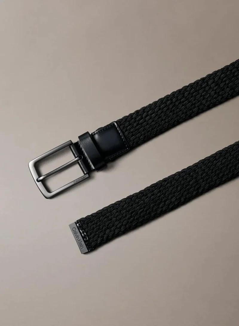 Calvin Klein Braided Logo Tip Belt