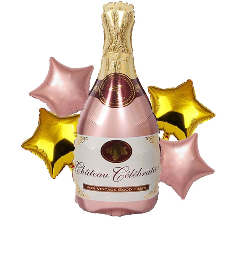 SOI Star Balloons For Decoration | Champagne Balloon | Champagne Bottle Decoration | Balloons For Decoration - Image 5